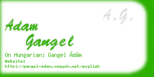 adam gangel business card