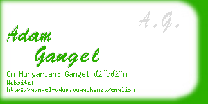 adam gangel business card